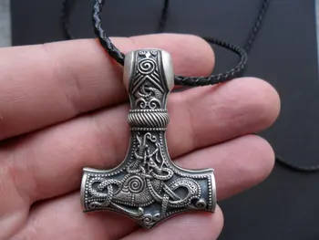 1 ks Obrovský Thor kladivo Mjolnir Viking Amulet Kladivo Škandinávskych Prívesok Severanov Šperky