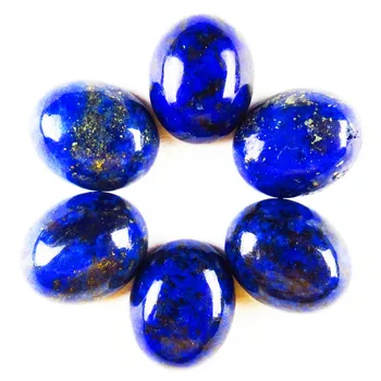 10Pcs 10x8mm Lapis Lazuli Oválne Kabíny Cabochon 6 g