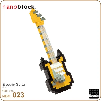 Nové Kawada Nanoblock Elektrická Gitara NBC-023 160 Kusov Diamond Stavebné Bloky, Kreatívne Hračky Pre Deti, Zberateľstvo Úroveň 2