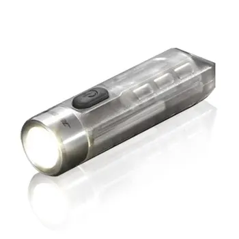JETBEAM MINI-JEDEN 500lm výchovy k DEMOKRATICKÉMU občianstvu LED Keychain Baterka s UV/Zelená/Červená RGB Sidelight Typ-C Nabíjateľná Mini Pocket Svetlo, Pochodeň
