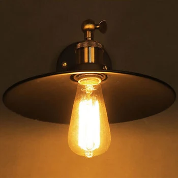 Vintage Retro LED Nástenné Svietidlo Loft Black E27 Priemyselné Dekor Sconce Nástenné Svietidlá Zariadenie, Jedáleň, Spálňa Svetlo Nočné Lampy