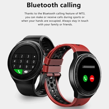 MT-3 8G Pamäť Hudba Smart Hodinky Mužov Bluetooth Hovor plne Dotykového Displeja Vodotesný Smartwatch Nahrávanie IOS Športové Fitness Tracker
