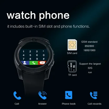 Smart hodinky Bluetooth dotykový displej Android nepremokavé športové mužov a žien smart hodinky s fotoaparátu, slot karty SIM dropshiping