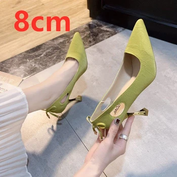 Cresfimix zapatos dama ženy roztomilý ukázal prst pošmyknúť na stiletto podpätky dámy módne sladké pu kožené vysoké päty topánky a6043