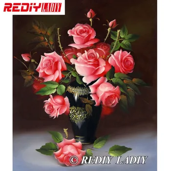30x35.5cm Presné Vytlačené Crystal Korálky Výšivky Súpravy Red Rose Beadwork Remesiel Vyšívanie, DIY Korálkové Cross Stitch APT504