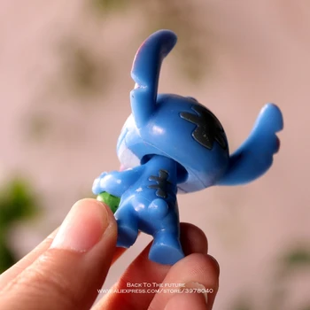 Disney ' Lilo & Stitch 5cm 10pcs/set Akcia Obrázok držanie tela Anime Dekorácie Zber Figúrka Toy model pre deti darček