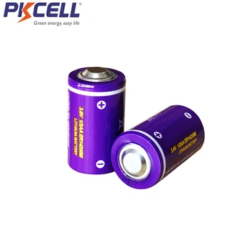 2 KS PKCELL ER14250M moc typ 1/2 AA batérie 3.6 v, 750MAH lítiové batérie vymeňte za 14250 primárne batérie pre kamery