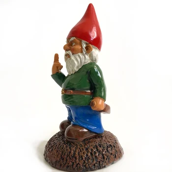 Živica Vertikálne prostredníkom Gnome Socha Vianoce Zdobiť DIY Záhrada Živice Trpaslíci Santa Claus Domova Vianočné darčeky