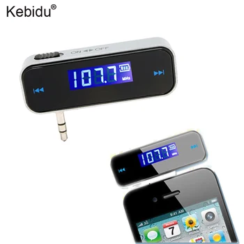 Kebidu Mini Bezdrôtové pripojenie 3,5 mm FM Vysielač Do auta LCD Vozidla do Auta Modulátor Handsfree, MP3 Audio Prehrávač Hudby Telefón