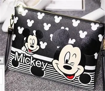 Disney 2019 nové módne Mickey hlavu malá taška karikatúra roztomilý ruku, rameno uhlopriečka obálka taška ženy