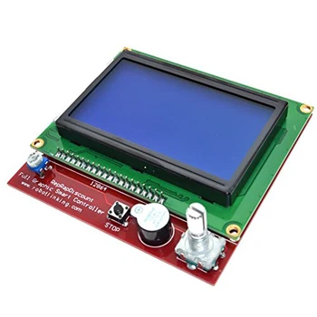LCD 12864 Grafické Smart Display Radič Doska s Adaptér Kábel pre 3D Tlačiarne Rampy 1.4 RepRap 3D Tlačiarne Mendel Prusa