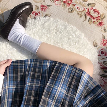 Nové Letné JK Skladaná Sukňa Žena Vysoký Pás Študent Školskú Uniformu Sukne Japonský Koberčeky Sukne Mujer