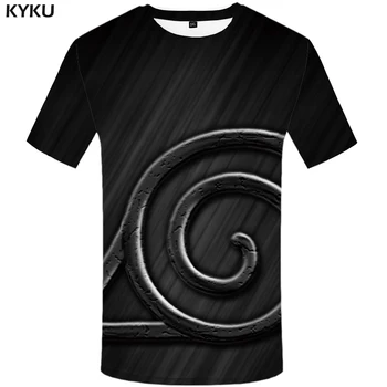 KYKU Naruto T Shirt Mužov Anime Šaty Zábavné Tričká, Gotické 3d T-shirt Hip Hop Čaj Čierny Pánske Oblečenie 2018 Lete Krátky Rukáv