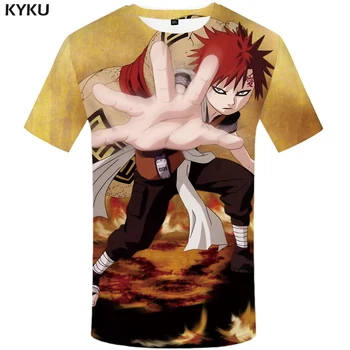 KYKU Naruto T Shirt Mužov Anime Šaty Zábavné Tričká, Gotické 3d T-shirt Hip Hop Čaj Čierny Pánske Oblečenie 2018 Lete Krátky Rukáv