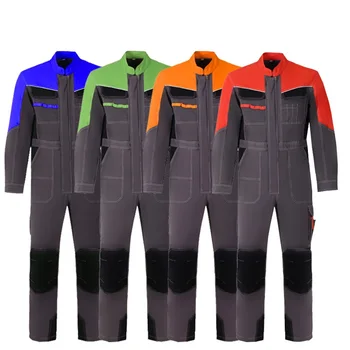 Pánske pracovné odevy coverall lete priedušná dlhý rukáv pracovník nohavice odolné továrenský robotník kombinézach auto repair uniformy