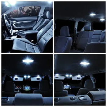10pcs Canbus Xenónové Biele Auto LED Žiarovky osvetlenie Interiéru Balík Kit Na roky 2007-2012 Dodge Caliber Mapu Dome batožinového priestoru špz Lampa