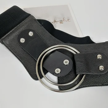 Plus veľkosť korzetu pás široký elastické pásy pre ženy punk reťazca cinturon mujer úsek kabát šaty cummerbunds veľké ceinture femme