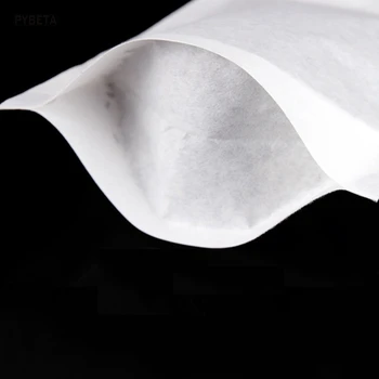 50pcs - Bavlna papierový sáčok čaju obale vo vnútri vaku stojan, puzdro na Zips, taška