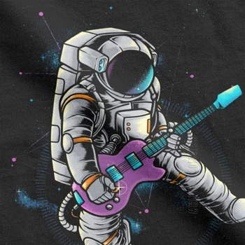 Muži T-Shirt Spacebeat Rocker Čistá Bavlna Tričká Krátky Rukáv Hviezdy Galaxy T Shirt Sci Spacesuit Spaceman Astronaut Topy Obrázok