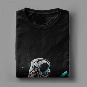 Muži T-Shirt Spacebeat Rocker Čistá Bavlna Tričká Krátky Rukáv Hviezdy Galaxy T Shirt Sci Spacesuit Spaceman Astronaut Topy Obrázok