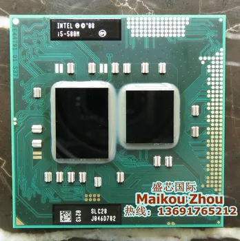 Intel Core i5 580M i5-580M Processor 3M Cache 2.66 GHz - 3.33 Ghz PGA988 Notebook PROCESOR Kompatibilný HM55 PM55 HM57 QM57 môžu pracovať