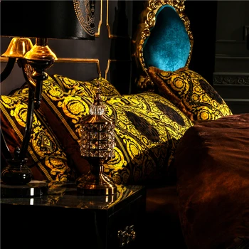 Luxusné Európske Styel Zimné Hrubé Velvet Flanelové Palác posteľná bielizeň nastaviť Flaušová Tkanina Perinu Posteľ List/Bielizeň, obliečky na Vankúše 4pcs
