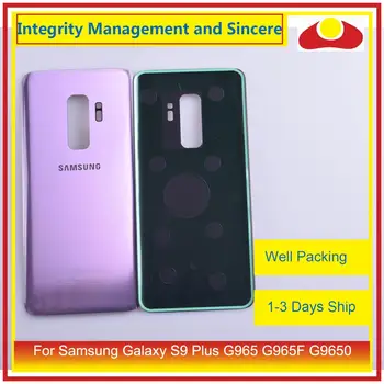 10Pcs/veľa Pre Samsung Galaxy S9 Plus G965 G965F G9650 SM-G965F Bývanie Batérie, Dvere, zadné Zadné Sklo Kryt Prípade Podvozku Shell