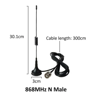 868Mhz 915MHz Antény UT-102 BNC Konektor 5dbi Mobile Magnet Rádio Antenne VHF UHF 50W RG-174 3 Meter Predlžovací Kábel Anténa