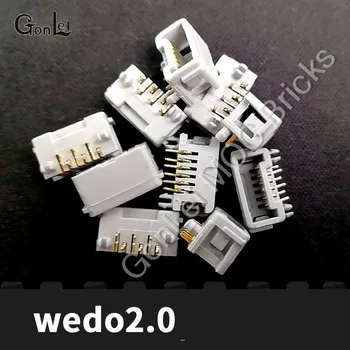 10Pcs/veľa Programovanie Robotov Model Stavebné Bloky Vzdelávania Pary Konektor Cabe Diely Pre LOGO WEDO 2.0 Motory Senzor Hračky