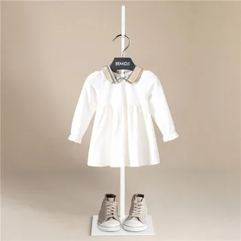 2020 Detské Oblečenie Detské Dievčenské Šaty Na Jeseň Dlhý Rukáv Baby Girl Ženské Šaty Dieťa Bavlna Princezná Dievčatá Vianočné Šaty