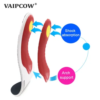 VAIPCOW Premium Protetických Gel Vysokej Arch Support Vložky Gel Pad 3D Podpora Klenby Ploché Nohy Ženy, Mužov, ortopedické Nohy bolesť Unisex