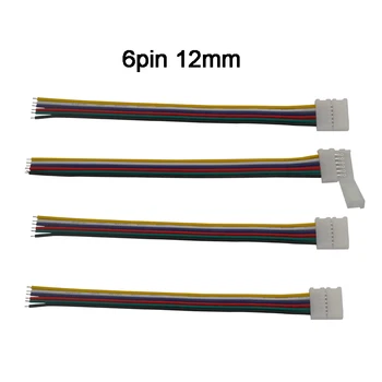 100ks led drôtu konektor 2pin 3pin 4pin 5pin 6pin konektor Kábel Pre WS2811 WS2812B 5050 RGB RGBW LED pásy Svetla