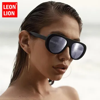 LeonLion 2021 Oválne Jazdy Luxusné slnečné Okuliare Ženy Retro Veľké Rámom Slnečné Okuliare Pre Ženy Vonkajšie Oculos De Sol Feminino UV400