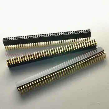 PHISCALE 5 ks 2x40 Pin 2.54 mm Rozteč pravý uhol 90 stupňov dvojradu žena zásuvky hlavičky obdĺžnikový konektor nádoby