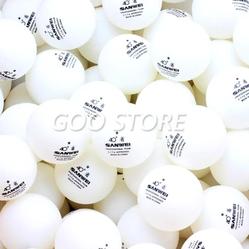 SANWEI 1-Hviezdičkový Stolný Tenis Loptu SANWEI ABS PRO Schválené ITTF Nový Materiál Plast, Ping Pong Gule Poly Loptu