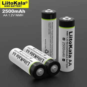 16pcs Liitokala 1.2 V, AA 2500mAh Ni-MH Dobíjacie batérie aa pre Teploty zbraň diaľkové ovládanie myši hračka na batérie