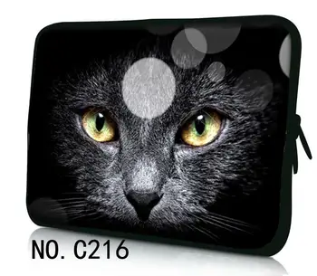 Čierna Mačka, Laptop Taška 13 14 15 15.6 16 palcový Notebook Kryt Kabelka Počítač Prípade Pre Macbook Air Pro HP Acer Asus Rukáv Mužov
