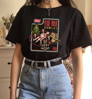Kuakuayu HJN Umožňuje Privolať Kaiju Japonský Naime Ultramen a Monštrá Zábavné Vytlačené T Shirt Ženy Krátky Rukáv Bavlna Tee Topy