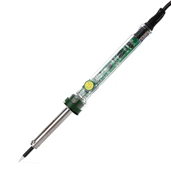 ELECALL Zelená ESI-S60 EÚ Plug 220V 60W 222mm Nastaviteľná Teplota bezolovnaté Elektrickú Žehličku Zbraň Zváranie, Spájkovanie Železných Nástroj