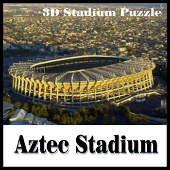 šikovný&šťastná krajina 3d puzzle model 3D puzzle štadión model Aztec dospelých puzzle diy papier darček pre chlapca papier učenie a vzdelávanie