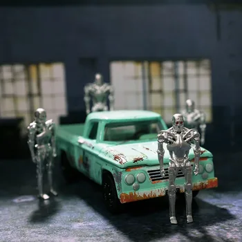 1/64 rozsahu kovový skelet tvaru bábkové robot bábiky hračky pre zliatiny modelu auta diecast vozidla displej časti Scény, doplnky, darčeky