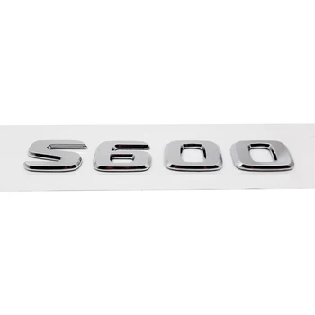 W140 S320L S350 S500 S500L S600 S600L W245 Veka batožinového priestoru Nálepka Číslo Striebro Odtlačkový Auto Refitting na Mercedes Benz AMG Decaration