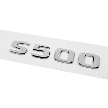 W140 S320L S350 S500 S500L S600 S600L W245 Veka batožinového priestoru Nálepka Číslo Striebro Odtlačkový Auto Refitting na Mercedes Benz AMG Decaration