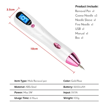 Plazma Pero, Laserové Mol Tetovanie Pehaveniu Odstránenie Pero na displej LCD, Sweep Mieste Mol Odstránenie Tmavých čistič škvŕn Pero Starostlivosť o Pleť, Kozmetické Stroj