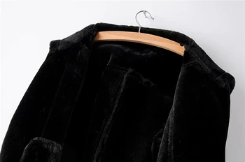 ZXQJ elegantné ženy faux baránok vlna kožušiny, kožená bunda zimná móda lady krídla čierne vrchné oblečenie streetwear žena zips vyhovuje