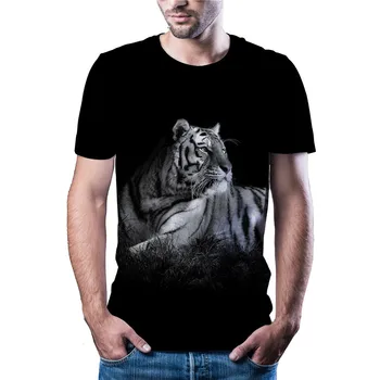 2020 najnovšie horúce predaj hlava tigra T-shirt príležitostné športové Harajuku T-shirt Ázijské kód veľkosti doprava farba tlačené 3DT tričko