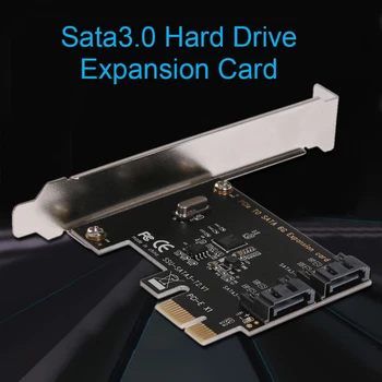 PCI-E slot karty PCI na SATA 3.0 Rozšírenie Karta s Držiakom 2-Portová SATA III 6Gbps Rozšírenie Adaptéra pci e sata3 pcie sata 3 karty Pre Minin
