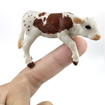 Farma hydiny Kawaii Simulácia mini mlieka Kravy Dobytka Býk, Teľa plastové Ox animal model figúrka hračka údaje domova dekorácie