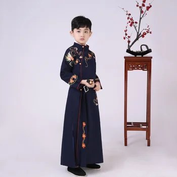 Chlapec Hanfu Fáze Oblečenie Čínske Šaty chlapček Nový Rok Tang Oblek pre Deti Čínske Tradičné Oblečenie pre Deti