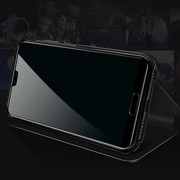 Pre Samsung Galaxy S20 Ultra S20 Plus Prípade Pokovovanie Flip Zrkadlo Obal Pre Samsung S20 Kožený Kryt Coque GalaxyS20 Telefón Capa